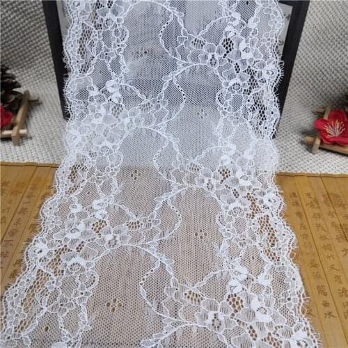 RR1159 19CM High quality elastic lace trim fabric dubai for lace suits