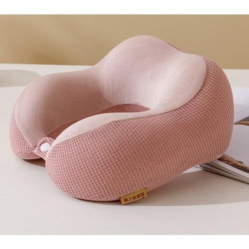 Memory Foam Solid U-Shaped Pillow Soft Neck Supporter Portable Office Airplane Driving Cushion Health Care Sleeping Gadget