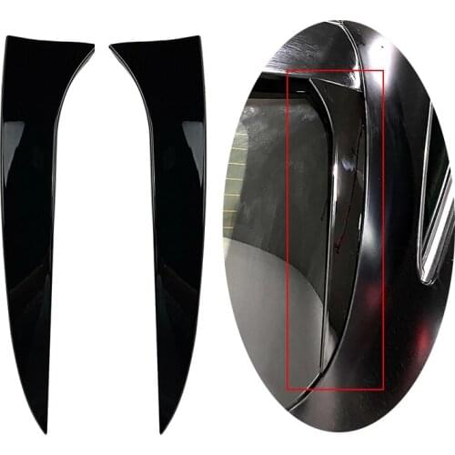 1 Pair Rear Window Spoiler Side Wing Cover Trim Canards Splitter for Mercedes-Benz CLS-Class 63 AMG C218 Shooting Brake