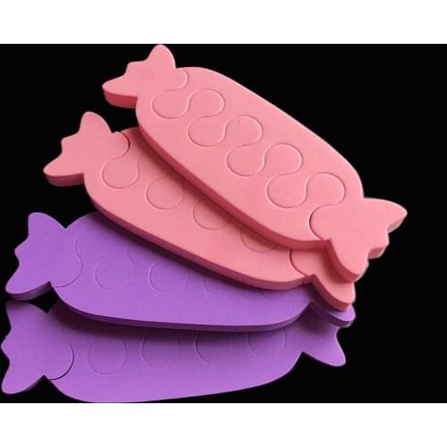 4 pcs/lot random colour EVA toe separator toe divider nail care tool manicure
