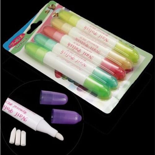 HOT 5Pcs/1pc Fashion HOT Sale Nail Art Polish Corrector Remover Pen with 15 Tips