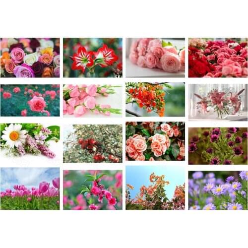 Diy Diamond Painting Flowers Multicolor Lily Daisy Niche Fashion Home Decoration Painting Girls Bedroom Hanging Paintings