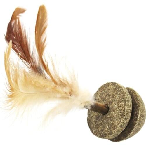 1pcs Cat Catnip Toy Funny Vegetable Flavor Spinning Top Faux Feather Cat Toy Kitten Chewing Toy Pet Supplies herbe a chat