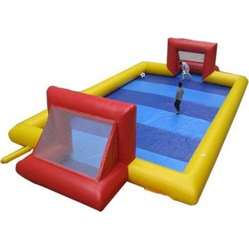 Customized large inflatable football pitch for sale