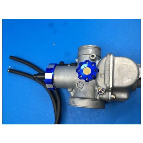 Carburetor carb for Keihin PE 28 carby carburettor live for racing blue color cap