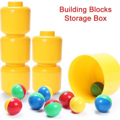 Blocks Storage Box DIY Brinquedos Storage Box Round Storage Box Blocks Figures Bricks Storage Children Toys Storage Display Box