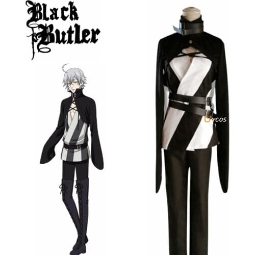 Anime Black Butler Book of Circus Snake Cosplay Costume Halloween costumes Free shipping