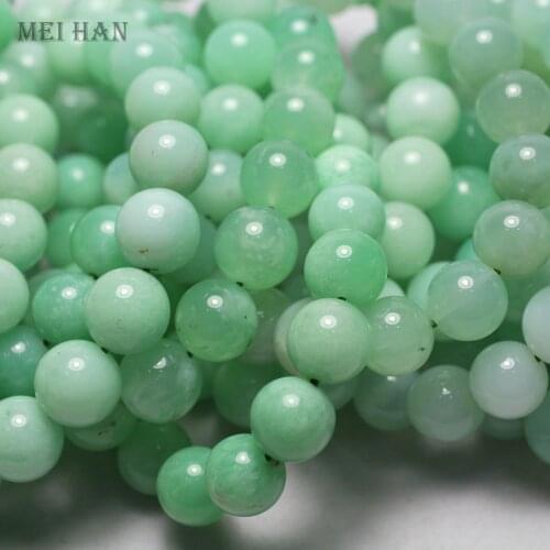 Meihan (1 bracelet) natural Australia Chrysoprase AA 10-10.8mm smooth round loose beads stone for jewelry making