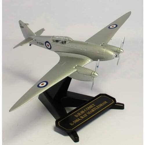 1/72 scale alloy casting airplane model Royal Air Force de Havilland DH88 comet racing airplane, 1934, out of print collection