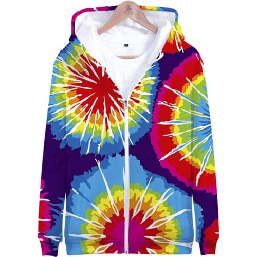 Tie Dye Flashbacks 3d printed Hoodie Men Women Colorful Psychedelic Hoodies Sweatshirt harajuku Oversized Jacket Coat Clothes