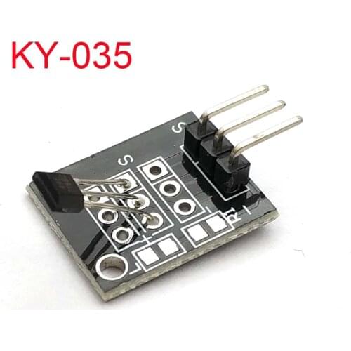 3pin KY-035 Class Bihor Analog Hall Magnetic Sensor Module Diy Starter Kit KY035