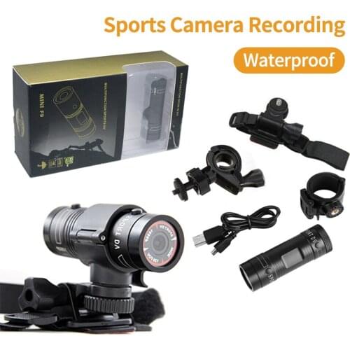2021 New F9 Camera HD Bike Motorcycle Sports Action Camera Video DVR Camcorder Car Digital Video Recorder Built-in Microphone