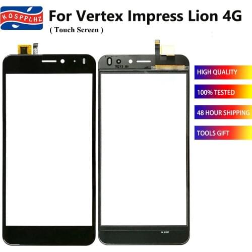 KOSPPLHZ Original Front Glass For Vertex Impress Lion 4G Touch Screen Panel Sensor 5.0" 100% Tested New Replacement