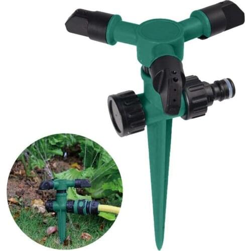 360° Rotating Lawn Ground Insert Automatic Sprink Water Watering Sprinkler Sprayer Lawn Garden Sprinkling Irrigation Kits Green