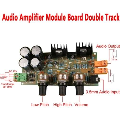 TDA2030A 2.0 Audio Amplifier Module Board 18W*2 Double Track DIY Kit