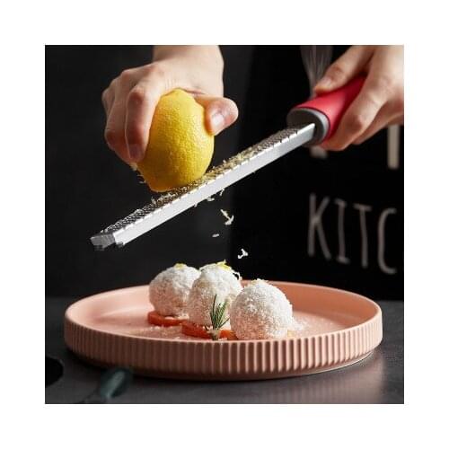 Citrus Lemon Zester Cheese Grater Parmesan Cheese Lemon Ginger Garlic Nutmeg Chocolate Fruits Grater for Bartending