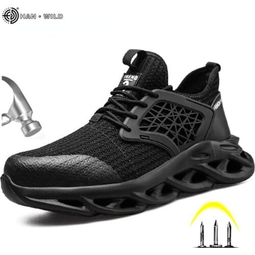 Safety Shoes Men Women Steel Toe Boots Indestructible Work Shoes Lightweight Breathable Composite Toe Mens Sneakers Safety Shoe