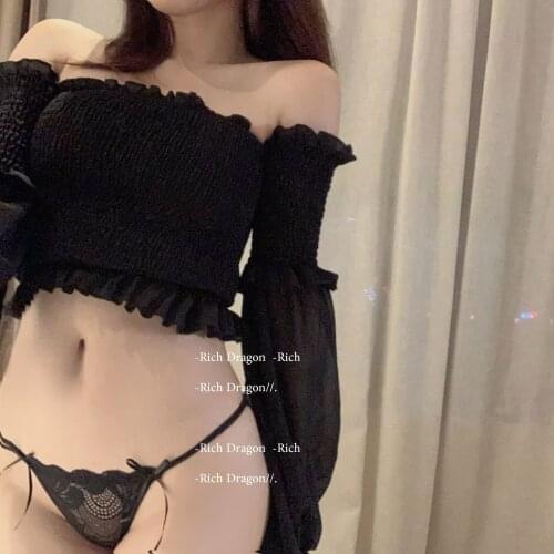 French * lace edge hollow-out sexy and comfortable double bowknot lovely cotton crotch ladies underwear