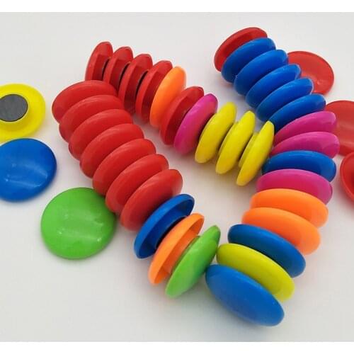 12PCS/Set Heavy Duty Office Magnets for Office, Kitchen, Refrigerator, Art Projects, 3.2cm Round Colorful Whiteboard Magnet Set