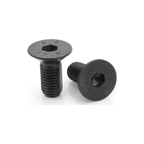 2pcs M16 alloy steel high strength countersunk head hex screw bolt home decoration screws bolts 30mm-55mm length