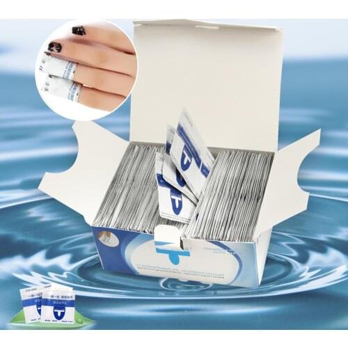 200PCS UV Gel Nail Polish Remover Wraps Acetone Acrylic Foil Wipe Soak Off Pad Application Easily Kits