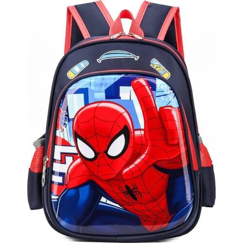 2021 Hot Disney School Bags, Backpacks, Gifts for Boys and Girls, Spider-Man Frozen Snow WhiteCartoons backpacks