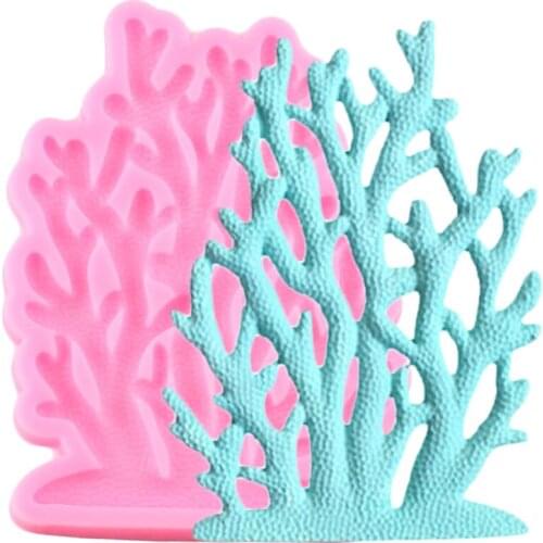 3D Coral Cake Border Silicone Mold Cookie Baking Fondant Mould DIY Candy Clay Chocolate Gumpaste Molds Cake Decorating Tools