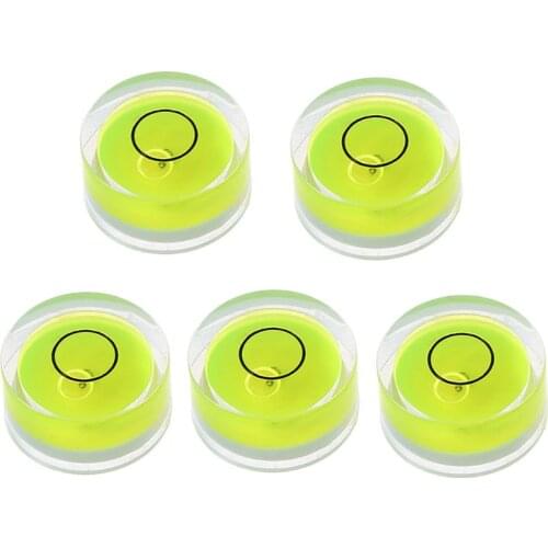 5pcs Round Bubble Level Mini Level Bullseye Level Measurement Instrument P82D