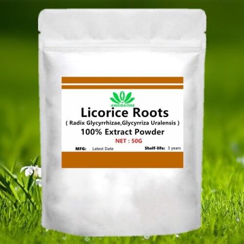 50-1000g Licorice Roots Extract Powder,Radix Glycyrrhizae Extract,Glycyrriza Uralensis Powder,anti-inflammatory,anti allergic