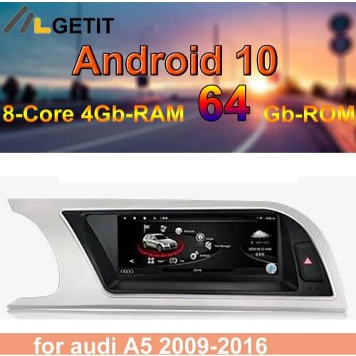 8.8''CARPLAY Multimedia Car Radio Stereo Player GPS Navigation Auto Android 10 2+32GB System for Audi A5 B8 8t 2009-2016
