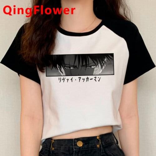 Attack on Titan Shingeki No Kyojin Levi t shirt female tumblr casual couple clothes t-shirt plus size