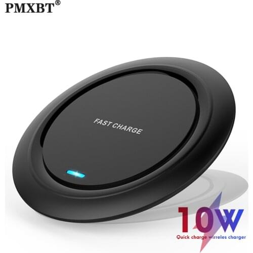 Fast Qi Wireless Charger For iPhone 11 Pro X XR XS Max Induction 10W Quick Wireless Charging Adapter Pad For Samsung S10 Note 9