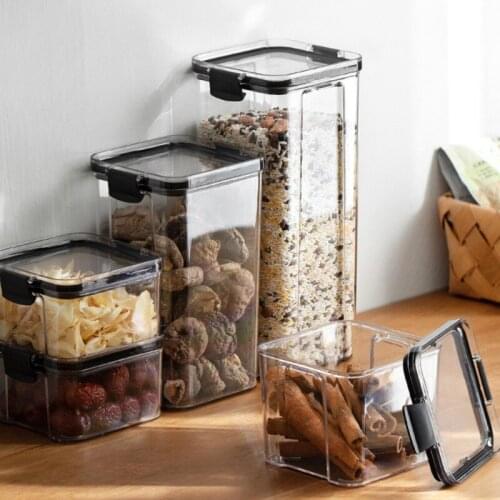 Household large-capacity sealed plastic storage box high quality kitchen food jar for rice nuts milk powder