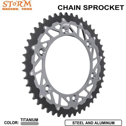 Motorcycle 47T CNC Chain Sprocket For Aprilia 125 ETX 350 ETX Tuareg Wind 600 Pegaso Factory 650 Pegaso CubeStark France