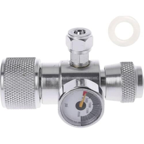 Co2 Pressure Gauge JIS m22-14 Regulator Manometer Over 1500PSI Cylinder Reducer Valve Moss Plant Aquarium Single Indicator