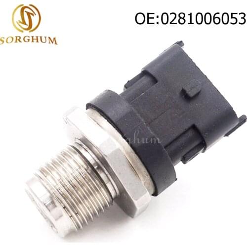 0281006053 Fuel Rail Pressure Sensor For VOLVO MAN FIAT RENAULT IVECO CUMMINS 0281 002 937 0281002706 5297640