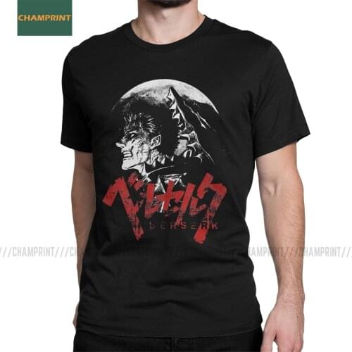 Men Berserk Guts T Shirt Manga Swordsman Gatsu Sacrifice Zodd Anime Cotton Clothing Short Sleeve Tee Shirt Summer T-Shirt