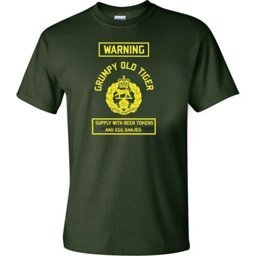 Royal Hampshire Regiment Grumpy Old Tiger T-Shirt British Army
