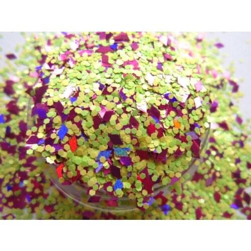 G449 Matte Neon Solvent Resistant Glitter Mix Nail Polish Glitter Mix for Nail Polish and Other DIY decoration