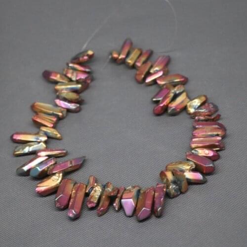 Red Healing Crystal Quartz Beads, Top Drilled Choker Point Pendant, Rock Fashion Women Fine Jewelry Necklace Stone-Kindgems