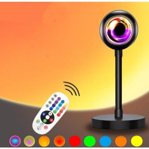 Mini Projector Atmosphere Night Light Projection Lights 16 Colors Remote Control Bedroom Cute Night Projection Lamp USB Plug