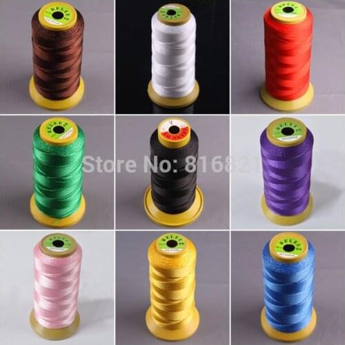 1 Roll/lot) 0.5mm New Pink/ Purple/ Black/ Yellow/ Blue/ White/ Brown/ Red/ Green Nylon Line String Beads Cord Jewelry making