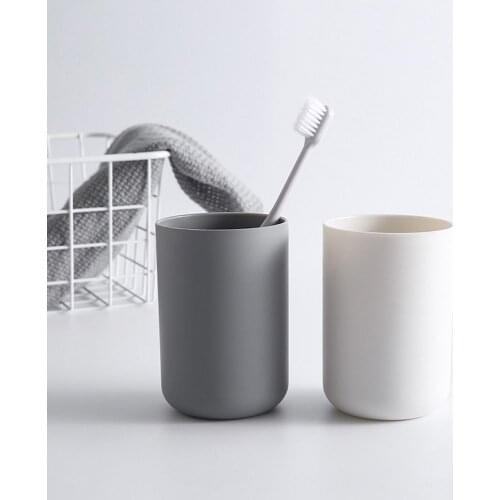 Bathroom Tumblers Plastic Mouthwash Cup Coffee Tea Water Mug Home Travel Solid Color Toothbrush Holder Cup Drinkware Tools