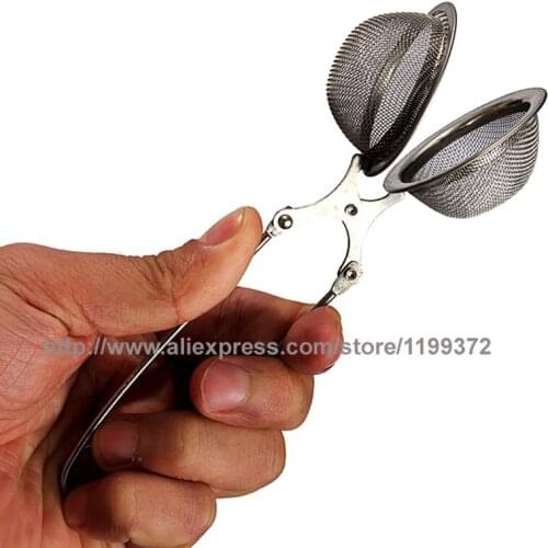 Lowest Price 1000pcs/lot Free FEDEX Steel Spoon Ball Tea Mesh Infuser Stainless Filter Strainer Teaspoon