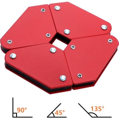Welding Holder 45 90 135 Degree Welding Magnets 40lbs Soldering Locator Welding Equipment Magnetic Tool 4pcs