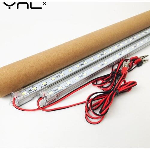 YNL LED Tube Lamp 12V SMD 5730 Plastic Fluorescent Light Tube High Brightness 50cm LED Wall Lamp Cold White