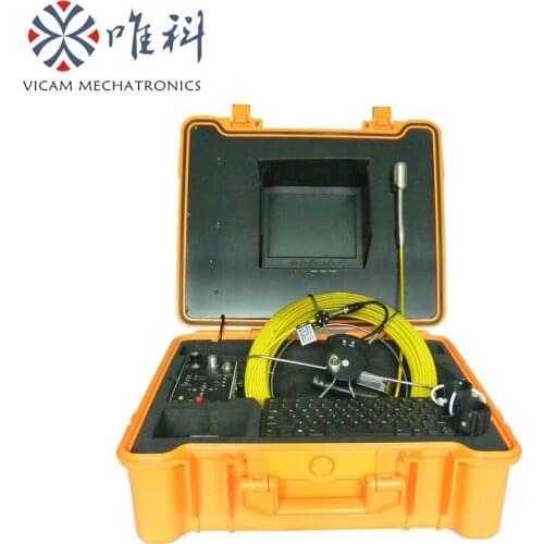 50m waterproof 29mm self-levelling video sewer pipe inspection camera with DVR and 512 sonde V8-1288TC