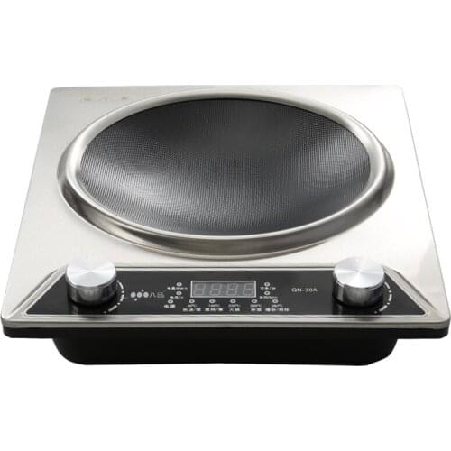 3000W High Power Concave Induction Cooker Waterproof Household Kitchen 5 files Frying Stove QN-30