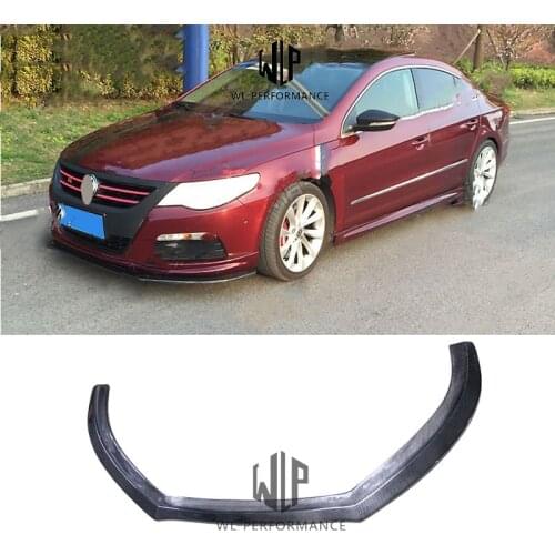 CC High Quality Carbon Fiber Front Lip Splitter Car Styling For Volkswagen CC R-LINE Bumper Splitter 2009-2012
