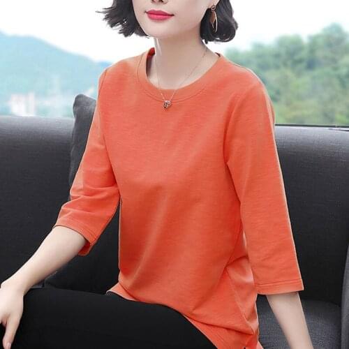 XLMJDZGS Women's Plain T-shirts